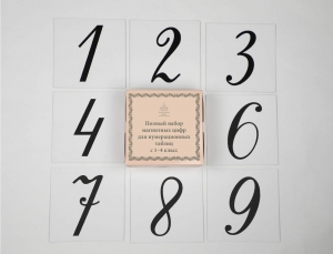 Полный набор магнитных цифр для нумерационных таблиц с 1-4 класс