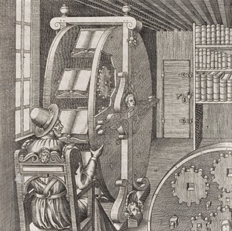 Книжное колесо — вращающийся читальный стол XVI века